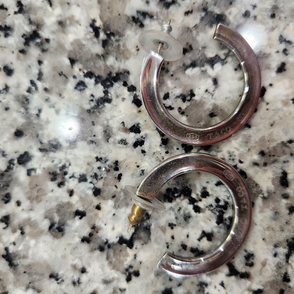 Tiffany & Co. Silver Hoop Earrings